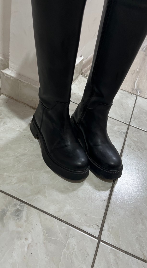 Siyah  Dizüstü Çizme - Görsel 2