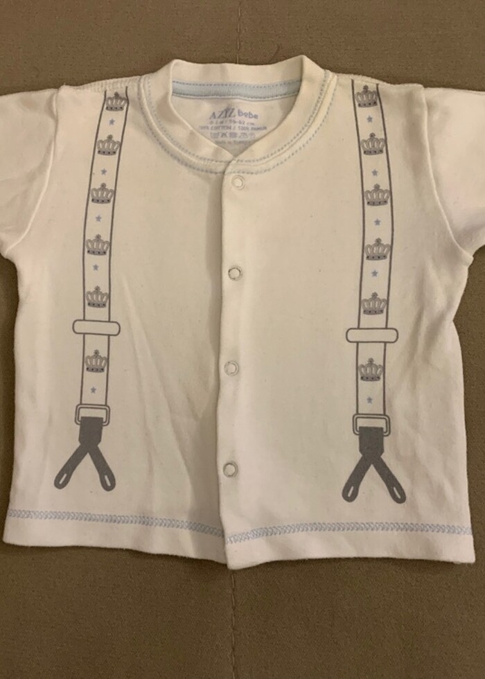 Aziz Bebe Erkek Bebek Hastane Çıkışı 0-3 ay, 4 parça - Görsel 5