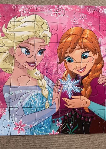 Beden Renk Disney Frozen 3'ü 1 Arada Çocuk Yapbozu 20-36-50 Parça Puzzle