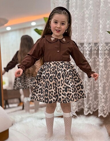 Zara Kız Çocuk Etek Gömlek Takım