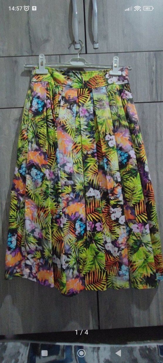 Renkli Pilili  Kadın Etek - Görsel 2