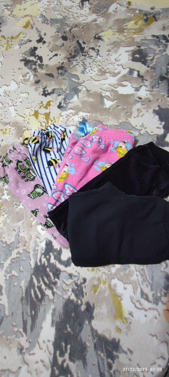 Renkli Kız Çocuk Taytları Elastik Bel - Görsel 2