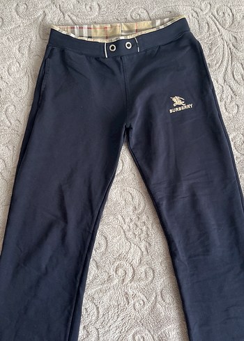 Burberry Kadın vintage y2k Lacivert Denim Eşofman Altı