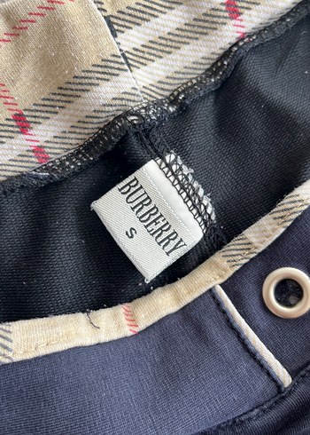 s Beden mavi Renk Burberry Kadın vintage y2k Lacivert Denim Eşofman Altı