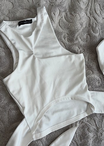Beyaz Yaka Kolsuz lolita y2k Mini body basic
