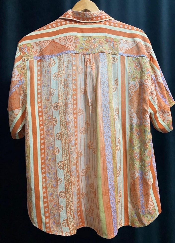 Vintage Bohem Çok Renkli Kısa Kollu Gömlek - Görsel 2