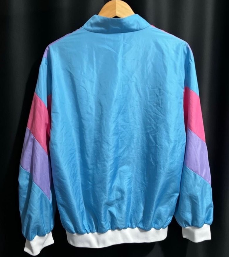 80ler-90lar Pastel Colorblock Bomber Rüzgarlık - Görsel 2
