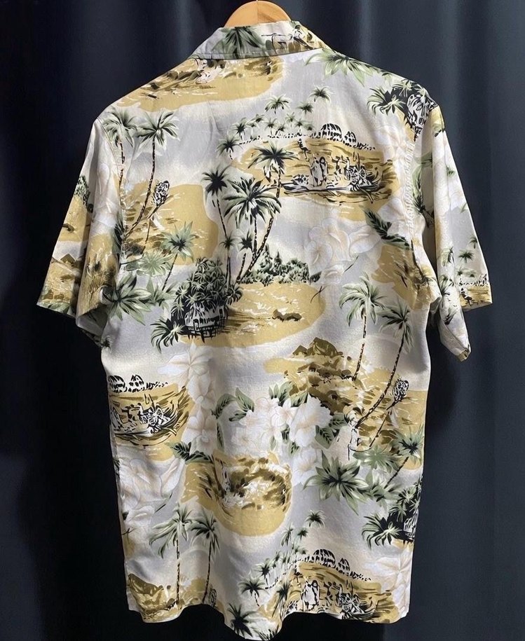 Vintage Tropikal Desenli Gömlek - Görsel 2
