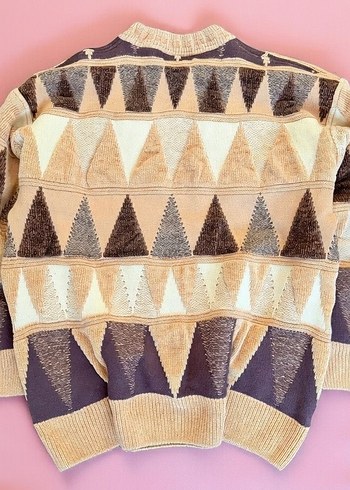 Erkek Vintage Yün Kazak - Görsel 2