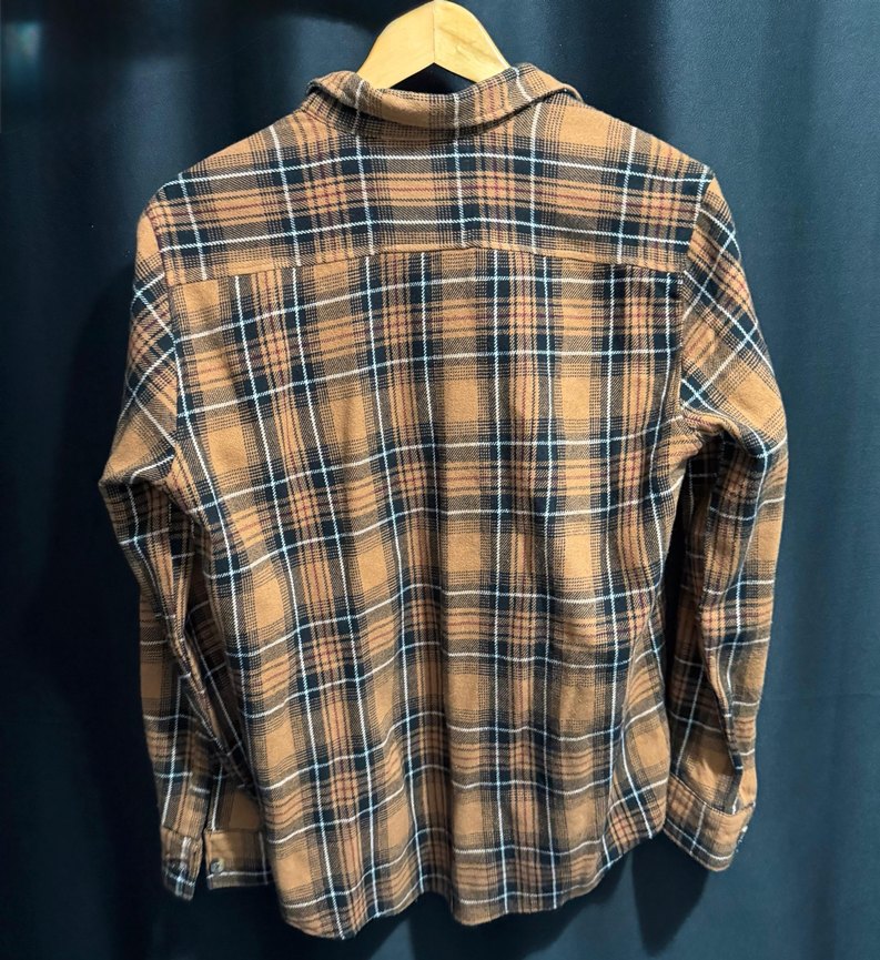 Vintage modern fit ekose gömlek - Görsel 2