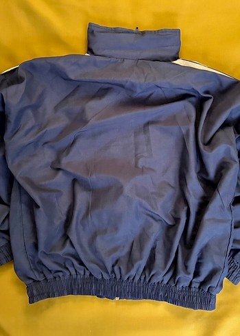 Vintage Mavi Fermuarlı Erkek Bomber Ceket - Görsel 2