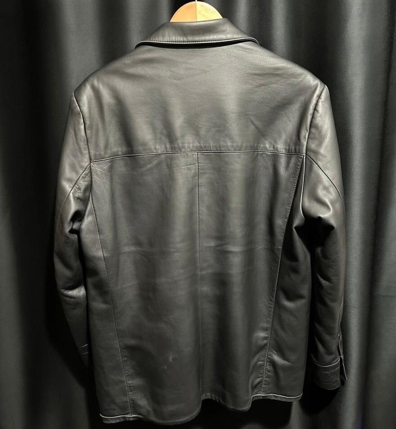 Vintage Siyah Deri Blazer  Zamansız Şıklık! All Weather Natural - Görsel 2