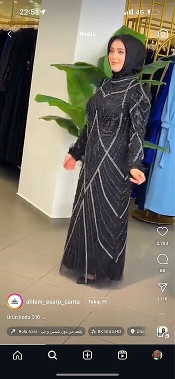xl Beden Siyah full taşlı tesettür abiye