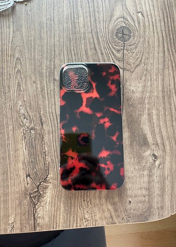 Koyu Kırmızı Parlak Telefon Kılıfı
