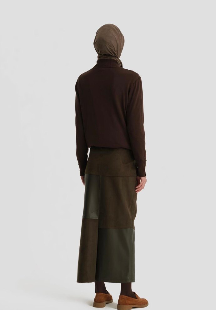 Armine Ters Yüz Kalem Etek - Görsel 2