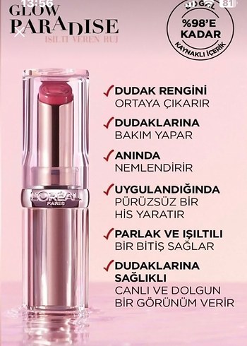 L'Oréal Paris L'Oréal Glow Paradise 353 Mulberry Ecstatic Ruj