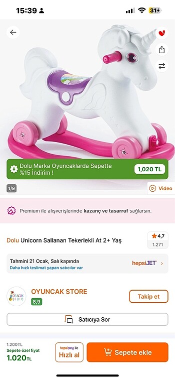 Unicorn sallanan At