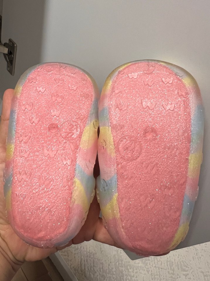 Çok Renkli Dalga Desenli Kız Deniz ve Havuz Ayakkabısı - Görsel 4