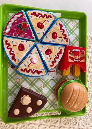 Renkli Oyuncak Yiyecek Seti - Görsel 2