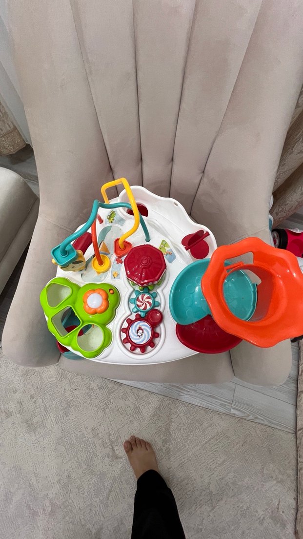 Renkli Çok Fonksiyonlu Eğitici Oyun Masası - Görsel 5