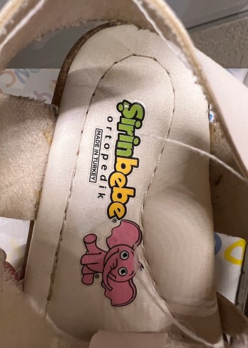 Kız Çocuk Beyaz Tokalı Nakışlı sandalet ortopedik defi - Görsel 4