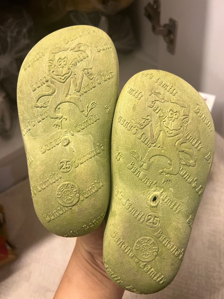 Nakışlı Yeşil kız çocuk ev terliği - Görsel 3