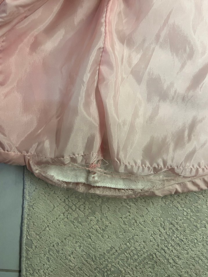 Kız Çocuk Pudra Pembe Fermuarlı Yelek - Görsel 3