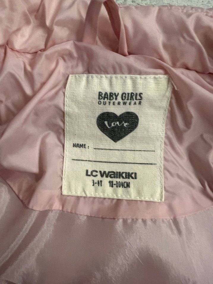 Kız Çocuk Pudra Pembe Fermuarlı Yelek - Görsel 2