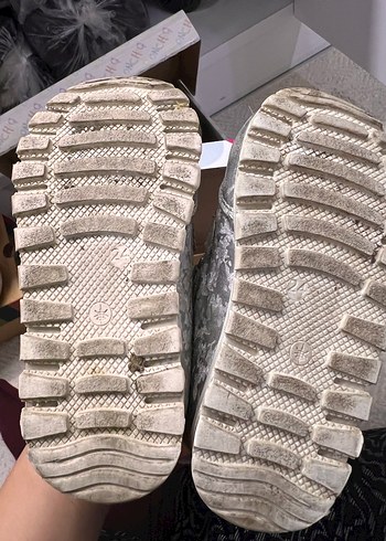 Kız Çocuk Gri Cırtlı Sneakers ortopedik deri - Görsel 3