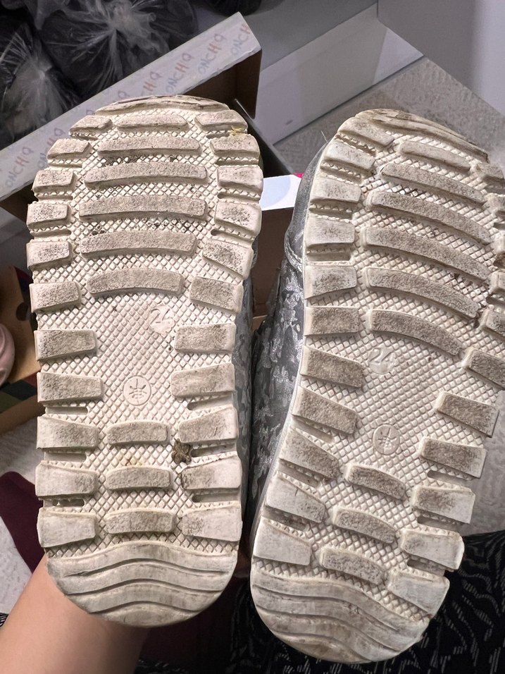 Kız Çocuk Gri Cırtlı Sneakers ortopedik deri - Görsel 3