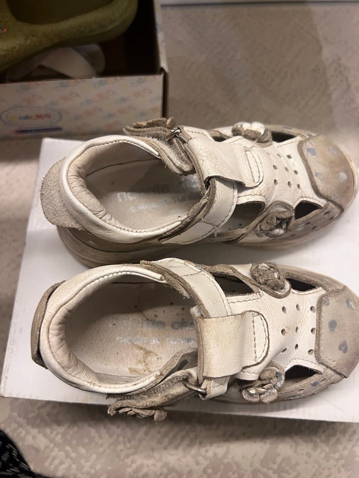 Kız Çocuk Gri Beyaz Bağcıklı Spor Ayakkabı Deri ortopedik - Görsel 5