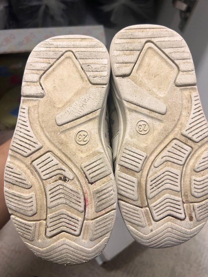 Kız Çocuk Gri Beyaz Bağcıklı Spor Ayakkabı Deri ortopedik - Görsel 3