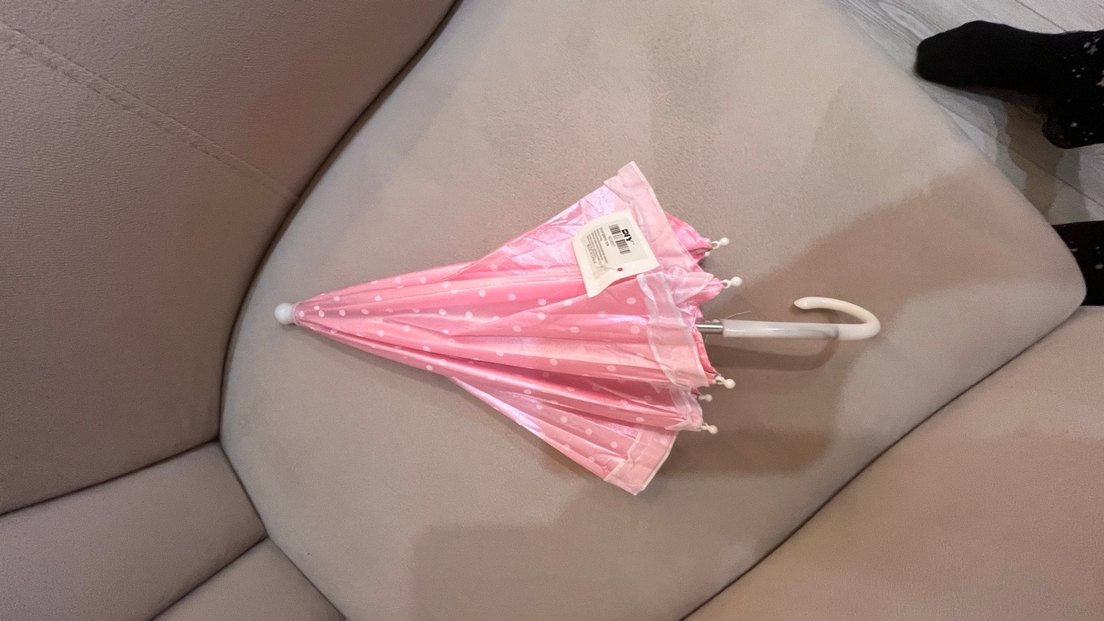 Pembe Pilili çocuk Şemsiye - Görsel 5