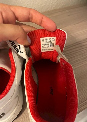 Puma Erkek Çocuk Beyaz Sneaker Velcro - Görsel 5