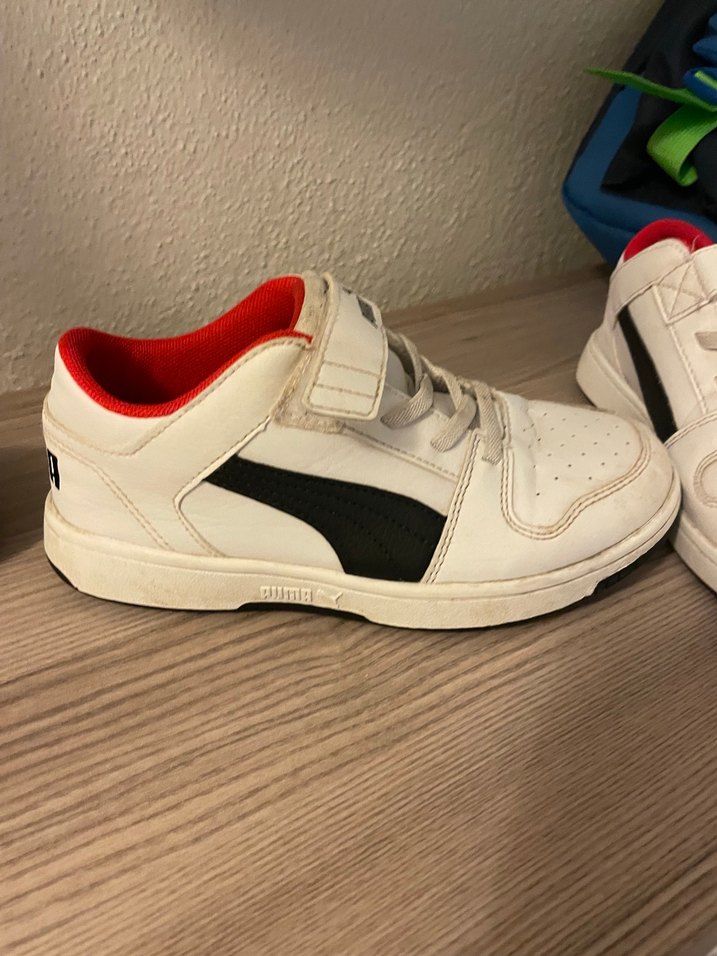 Puma Erkek Çocuk Beyaz Sneaker Velcro - Görsel 3