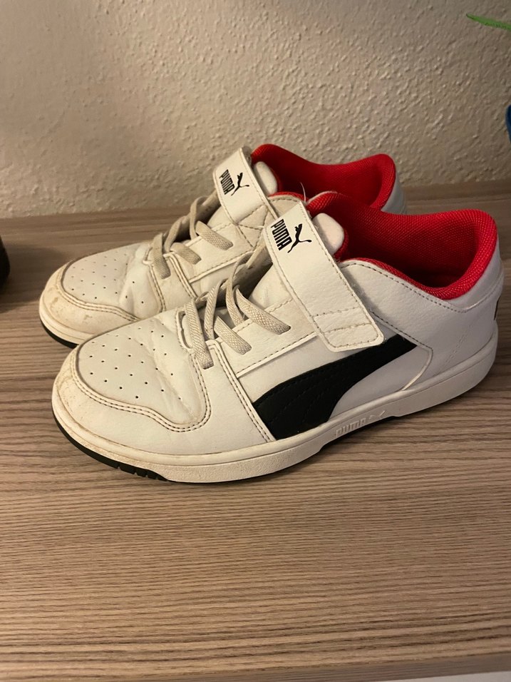 Puma Erkek Çocuk Beyaz Sneaker Velcro - Görsel 4