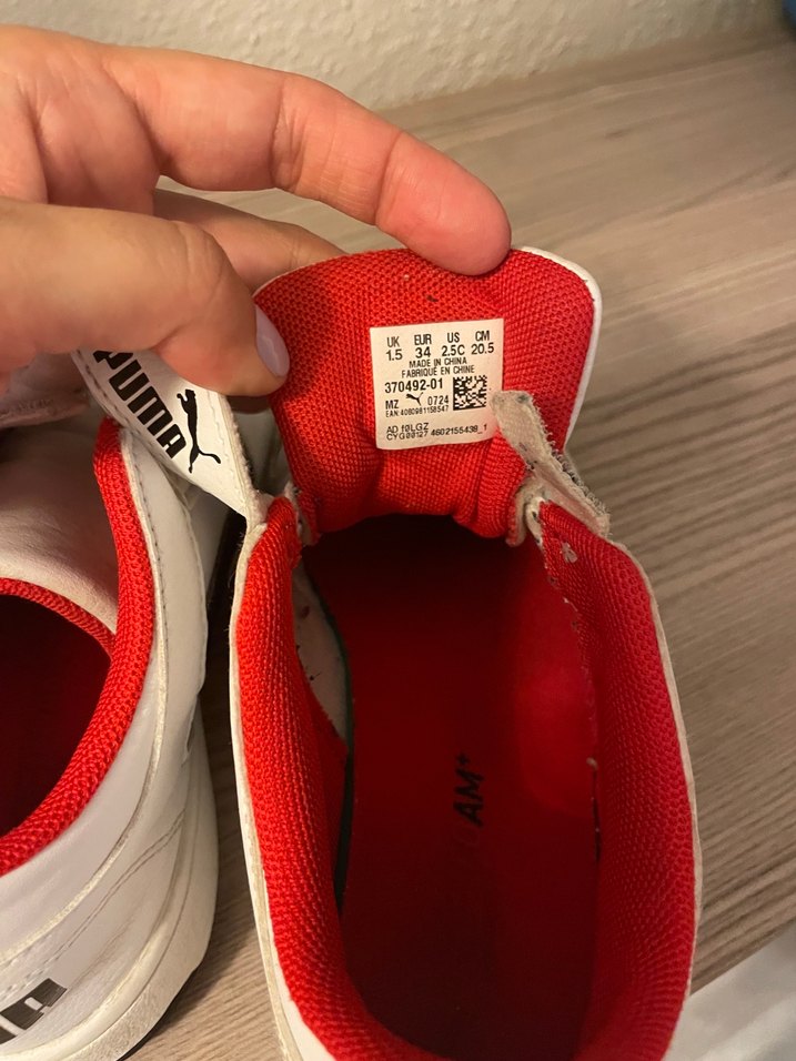 Puma Erkek Çocuk Beyaz Sneaker Velcro - Görsel 5