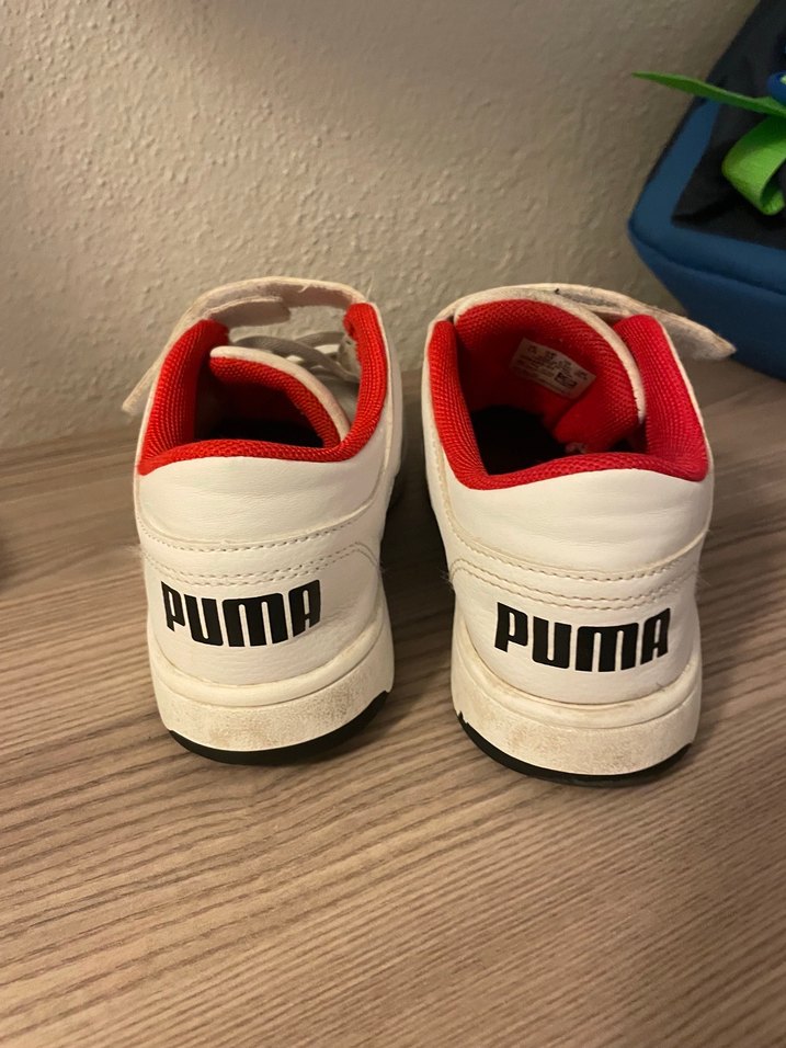 Puma Erkek Çocuk Beyaz Sneaker Velcro - Görsel 2