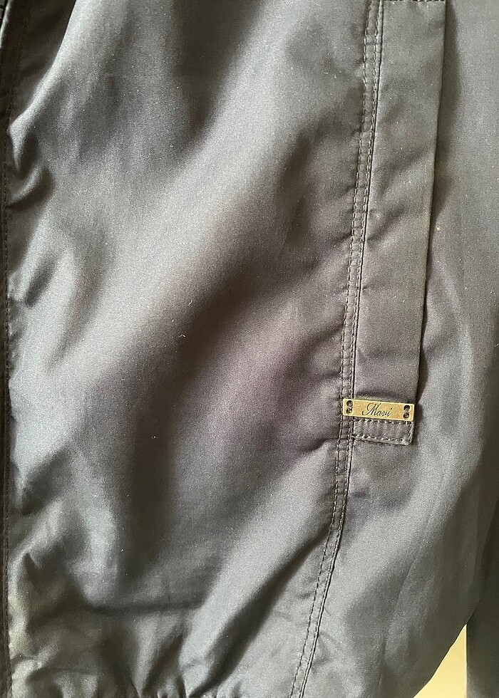 Mavi jeans içi kürklü ceket - Görsel 3