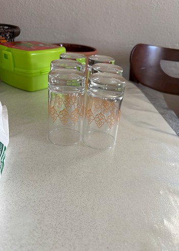 Altın desenli 6'lı kahve yanı bardağı - Görsel 2