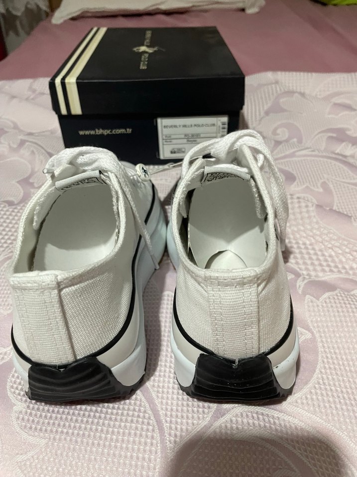 Beverly Hills Polo Club Beyaz Kadın Sneakers - Görsel 3