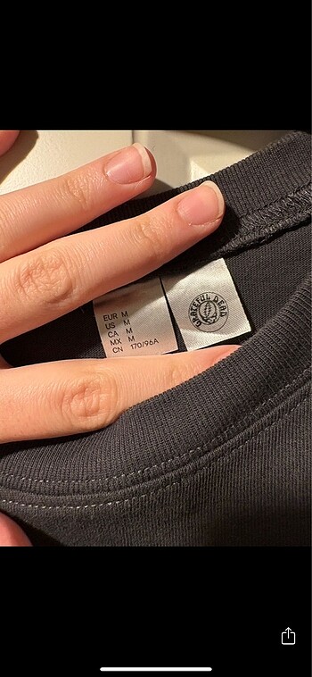 m Beden gri Renk H&M Grateful Dead Tişört