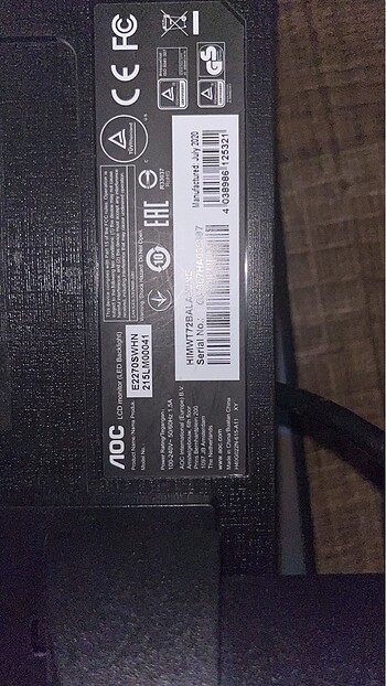 Aoc Monitör 1920x1080 - Görsel 3