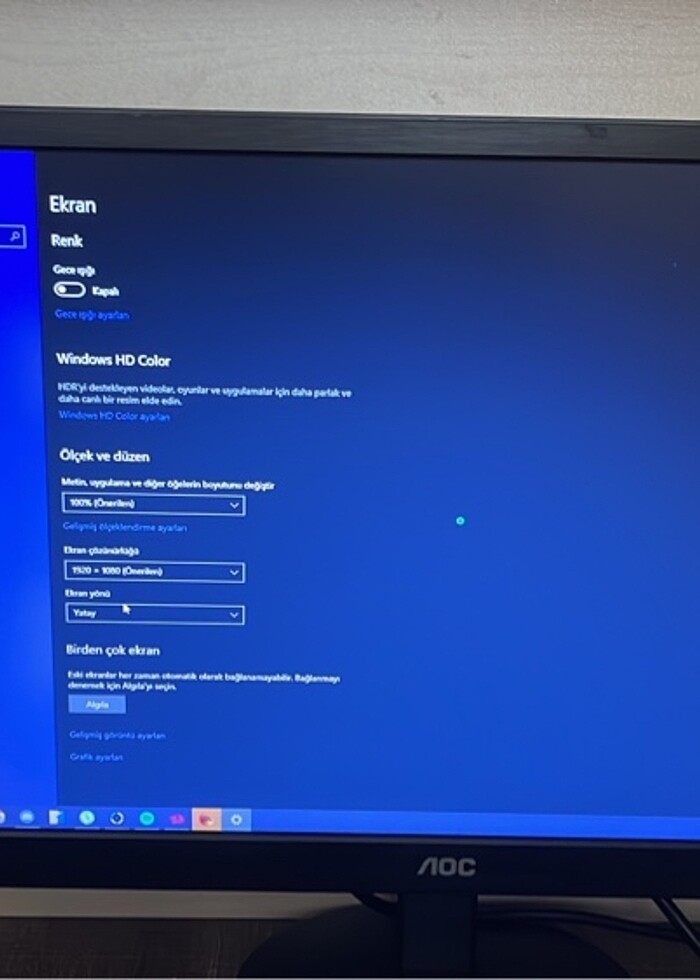 Aoc Monitör 1920x1080 - Görsel 4