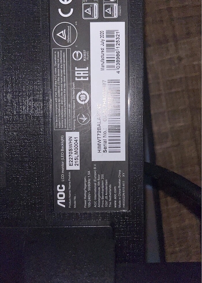 Aoc Monitör 1920x1080 - Görsel 3