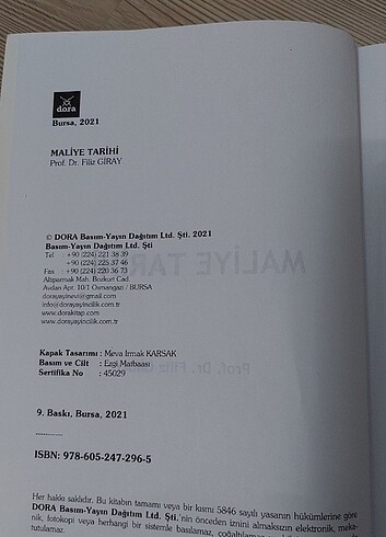 Maliye Tarihi-Prof. Dr. Filiz Giray - Görsel 2