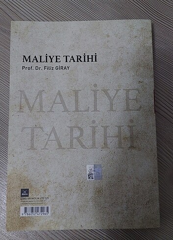 Maliye Tarihi-Prof. Dr. Filiz Giray - Görsel 5