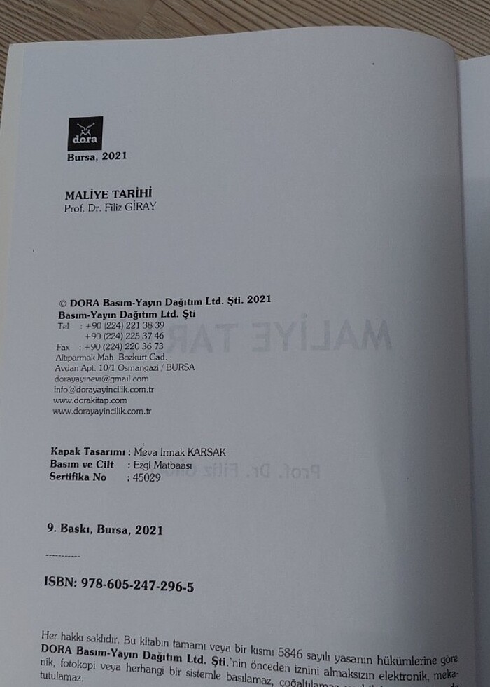 Maliye Tarihi-Prof. Dr. Filiz Giray - Görsel 2