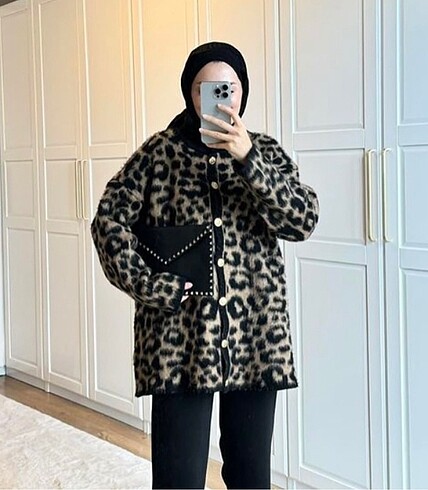 Leopar hırka