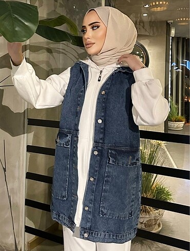 Diğer Zara muadili kot yelek